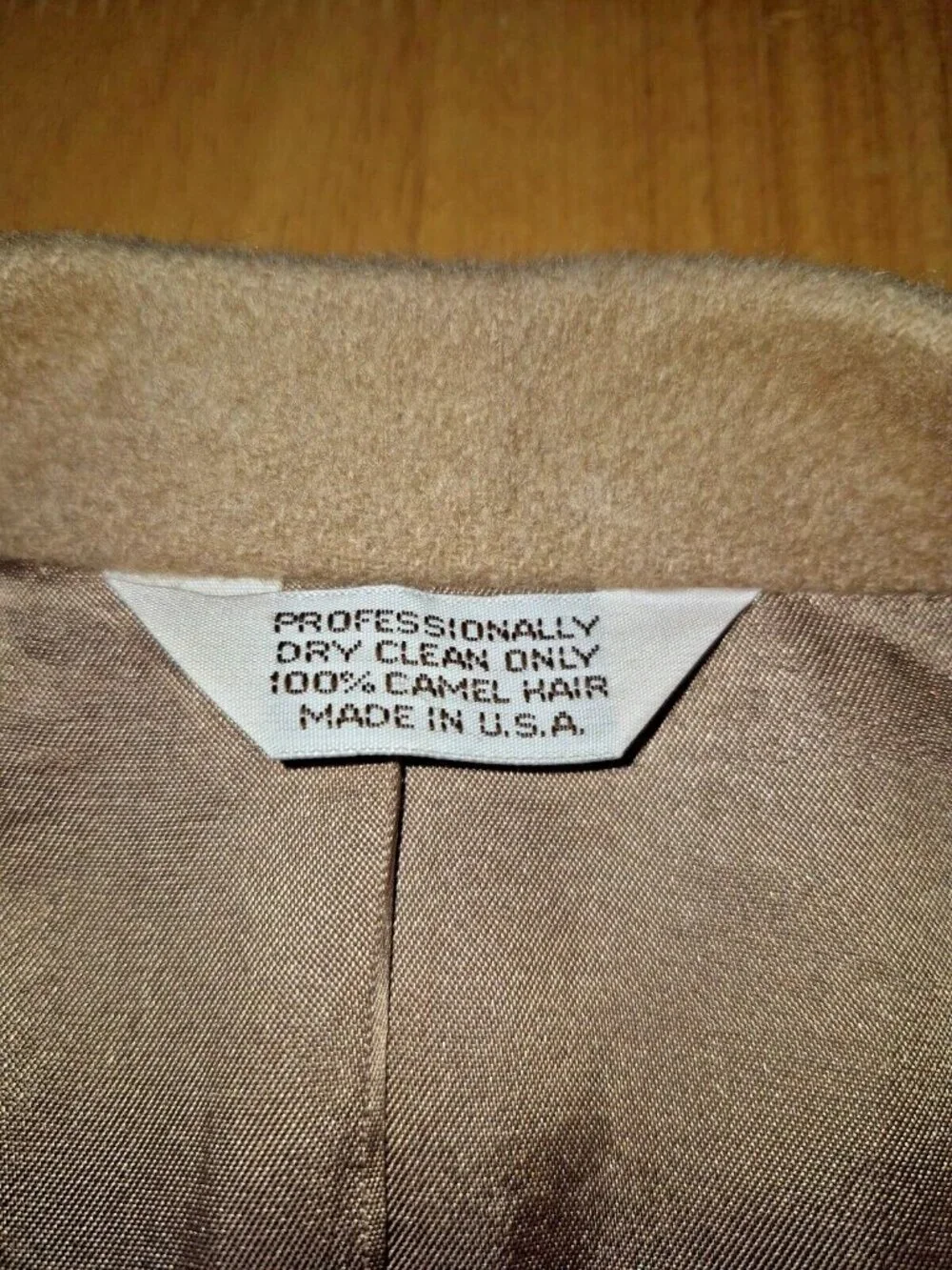 100% Camel Hair Sport Coat Blazer – Made in USA – Size 42 Don Douglass